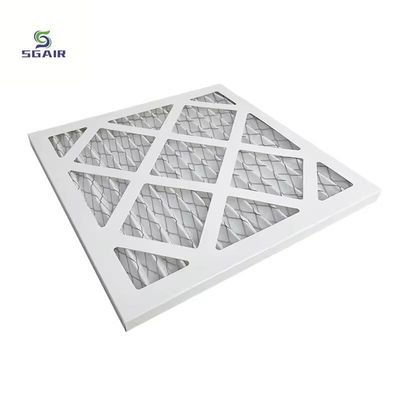 MERV 11 13 카드보드 프레임 플레이트 된 AC 오븐 공기 필터 HVAC 시스템에 맞춤