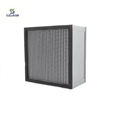 알루미늄 포일 파티션 고온 공기 필터 1.5-2.00mm SS 프레임