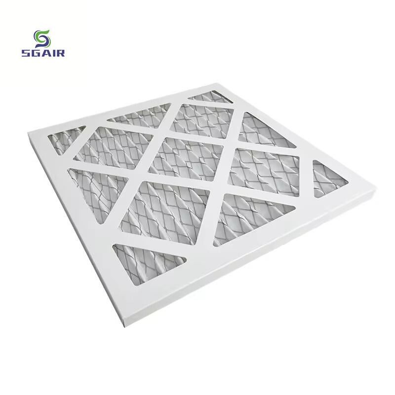 MERV 11 13 카드보드 프레임 플레이트 된 AC 오븐 공기 필터 HVAC 시스템에 맞춤