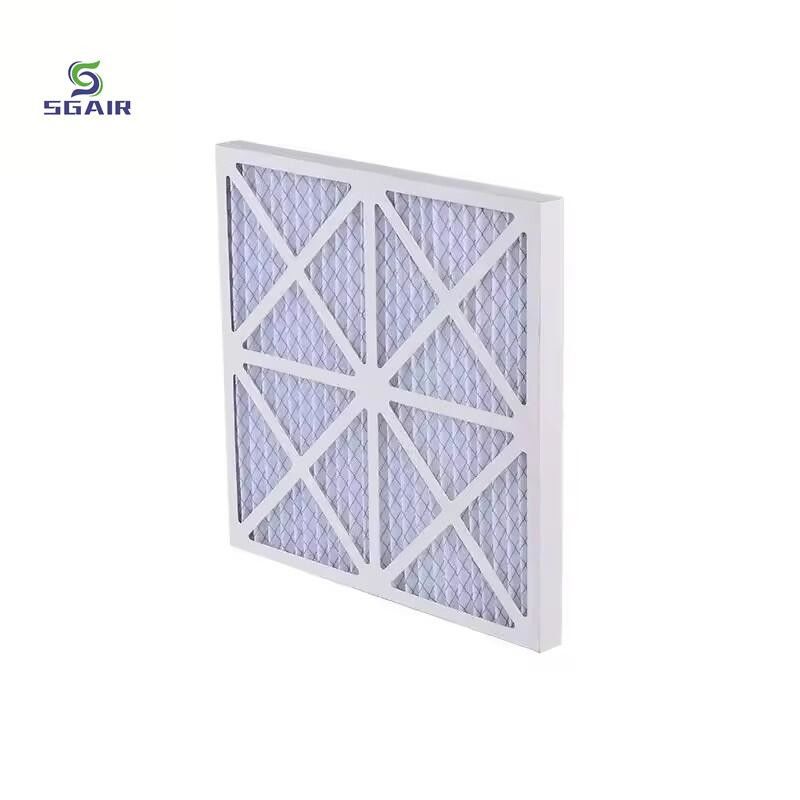 종이 프레임 99.99% HVAC 공기 필터 유해 가스 제거
