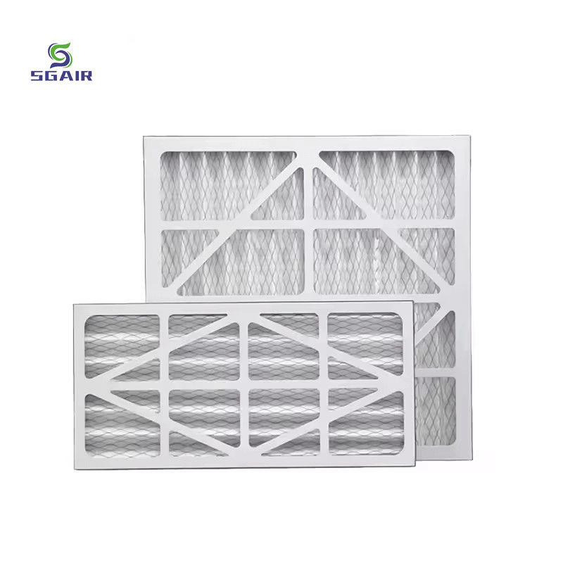 화이트 카드보드 프레임 HVAC 플레이트 공기 필터 상업용 에어컨